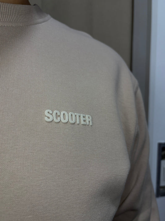 Sudadera Scooter Addiction básica beige