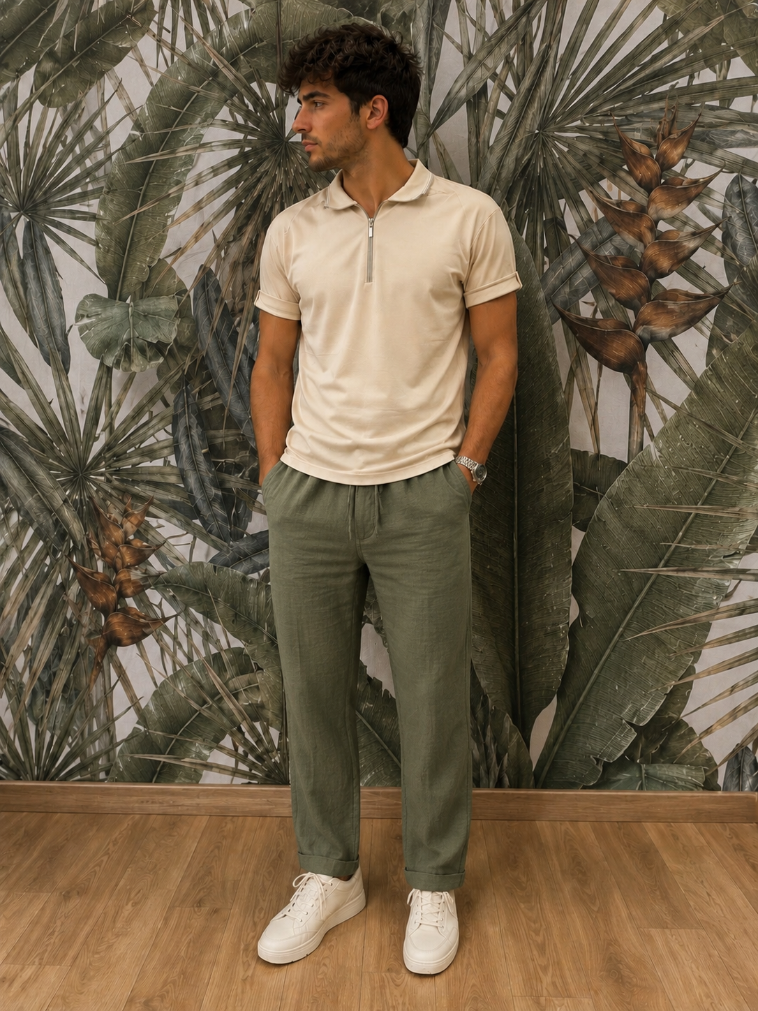 Pantalón Lino Largo