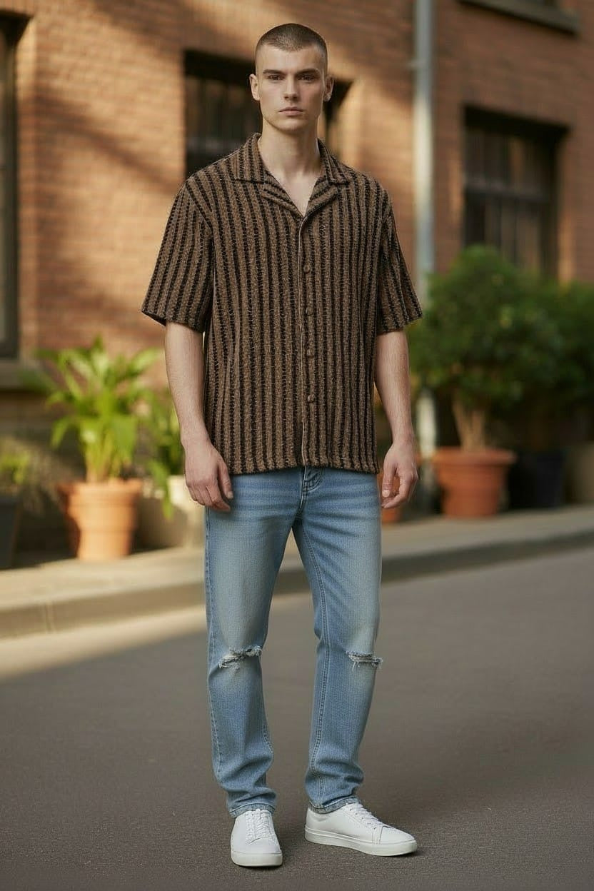 Camisa de hilo ZIGZAG.