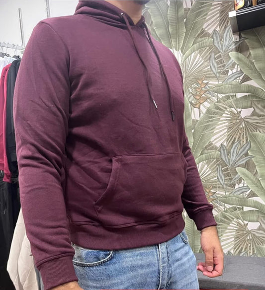 Sudadera básica canguro